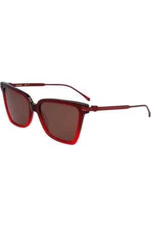 Salvatore Ferragamo Unisex SF2036S okulary przeciwsłoneczne, gradient przezroczyste ciemnoczerwone, 56, , 56