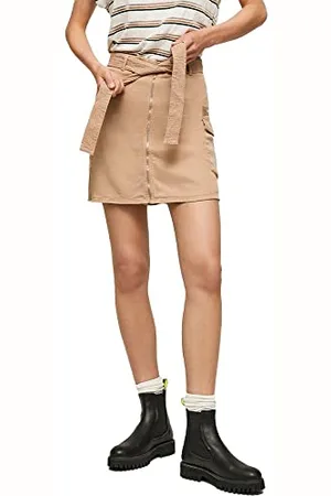 Pepe Jeans Damskie spódnice z kwiatami, 846light Biscuit, XL