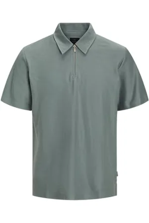 JACK & JONES Jprblaandrew Ss Zip Polo, , XXL