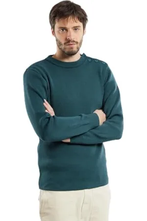 Armor.lux Jednolity sweter marynarski z wełny FOUESNANT, , XXL