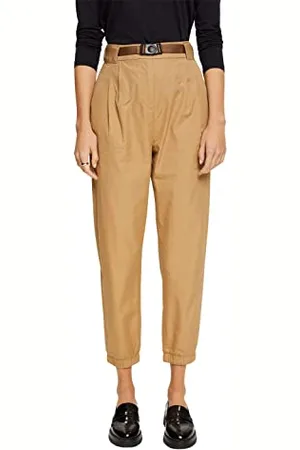 ESPRIT Damskie spodnie 102EE1B312, 250/khaki beżowe, 40