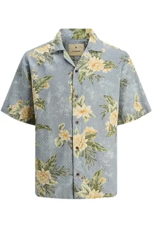 JACK & JONES Jprbluvincent Print Resort S/S Shi Pls, , 5XL