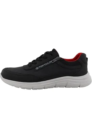 TOM TAILOR Męskie 9580080004 Sneakers, czarne, 42 EU, , 42 EU