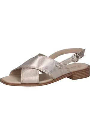 Caprice Damskie sandały 9-28203-44 z obcasem, taupe metalowe, 37 EU, , 37 EU