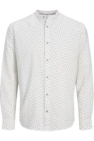 JACK & JONES Jjpierre Slub AOP Band Shirt Ls, , M