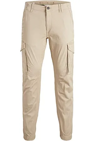 JACK & JONES Męskie spodnie cargo slim fit spodnie cargo, Crockery., 30W / 30L