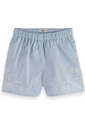 Scotch&Soda Placed Broderie High-Rise Shorts, , L