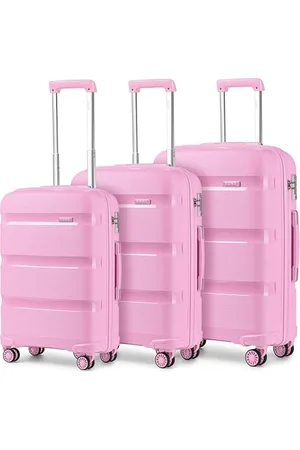 Kono 61 cm średni bagaż rejestrowany 66 l zamek TSA lekka polipropylenowa twarda obudowa walizka, , 3 Pcs Set, Zestaw bagażowy