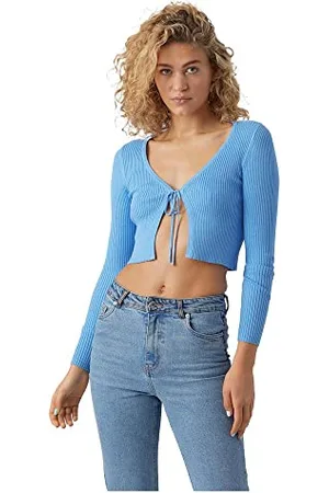 VERO MODA Damski sweter z dzianiny VMGLORY Rib LS TIE String Cardi GA NOOS, , XL