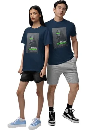 REPUBLIC OF CALIFORNIA Unisex URCTS005-XXL-NA Serce-Wolny-Cicho-Koszulka-Koszulka-Navy, XXL, , XXL