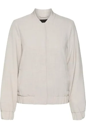 VERO MODA VMCASSIDY LS Bomber Jacket Boo kurtka bomberka, niebieski (Vapor Blue/szczegóły:Melange, 42, , 42