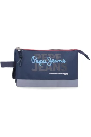 Pepe Jeans Seldon Triple Case Czarny 22x12x5 cms Poliester by Joumma Bags, , Talla única, Potrójne etui
