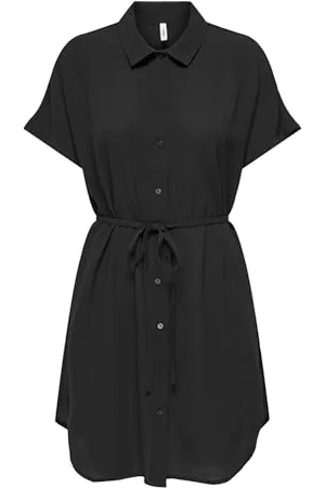 ONLY Onlnova Life Vis Ayla Shirt Dress Solid, , XS