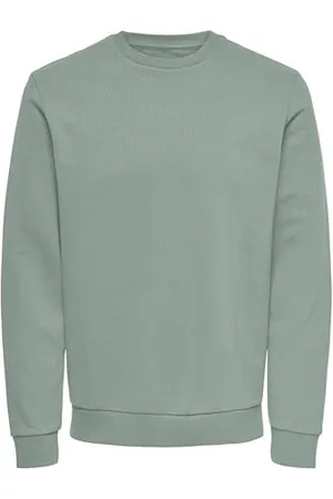 Only & Sons Męska klasyczna bluza O&S regularny krój sweter z długim rękawem sweter top bluza z kapturem – mniej ONSCERES, , M