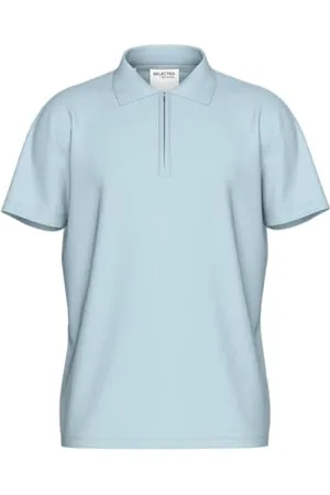 SELECTED Slhfave Zip SS Polo Noos, , L