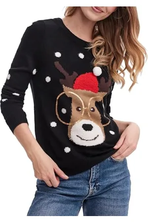 VERO MODA VMTINSEL LS O-Neck Blouse Xmas REP2, , M