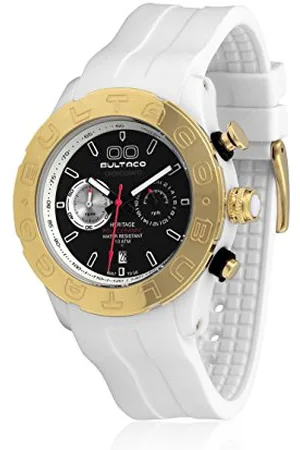 Bultaco Męski chronograf kwarcowy zegarek z kauczukiem H1PW43C-CV1_NEGRO