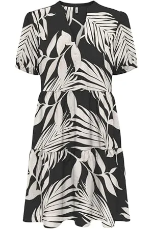 ONLY Onlnova Life Vis S/S Thea Dress AOP, , XS