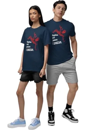 REPUBLIC OF CALIFORNIA Unisex URCTS012-M-NA Kupidyn-m-a-Push-Swear-T-Shirt- Navy, M, , M