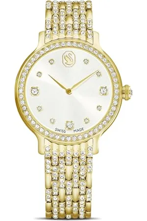 Swarovski Zegarek Imber, Swiss Made, Metalowa bransoleta, W odcieniu złota, Powłoka w odcieniu złota, Jeden rozmiar