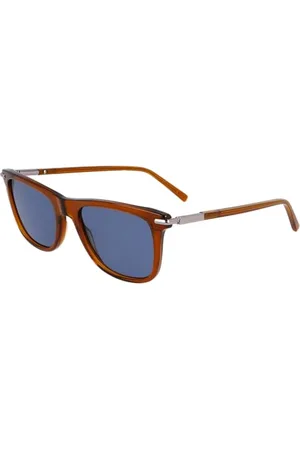 Salvatore Ferragamo Unisex SF2028S okulary przeciwsłoneczne, przezroczyste, brązowe, 54, , 54