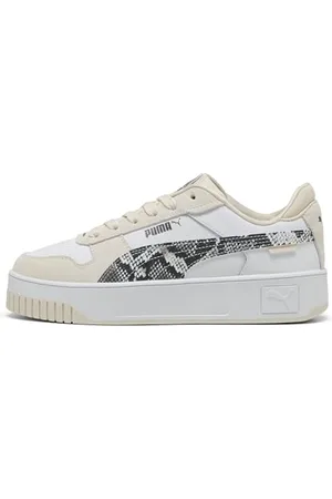 PUMA Damskie buty sportowe Carina Street Snake Chic, biały-Alpine Snow, 3,5 UK, Biały śnieg alpejski, 36 EU
