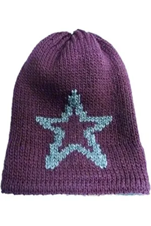 Döll Czapka w stylu boho, dzianinowa