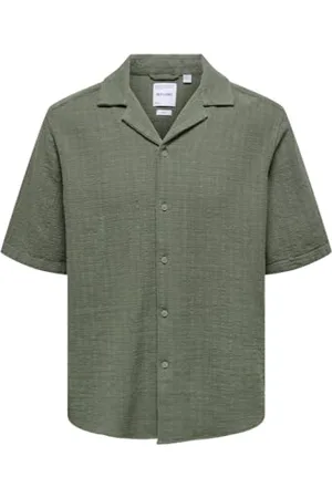 Only & Sons ONSLATHAM RLXSS Resort Linen STRUC SHI, , M