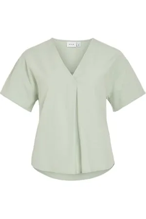 VILA Viprisilla dekolt w serek S/S Top/1, , 40
