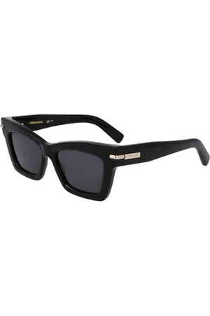 Salvatore Ferragamo Unisex SF2031S okulary przeciwsłoneczne, czarne, 52, , 52