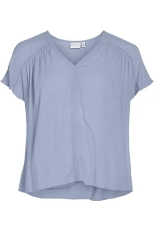 VILA Vieros dekolt w serek S/S top, , 38
