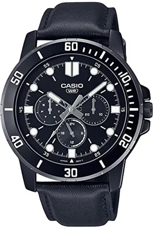 Casio Zegarek męski - MTP-VD300BL-1EUDF czarna tarcza, pasek, , pasek