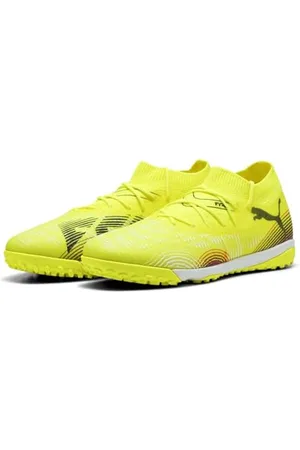 PUMA Unisex Future 8 Match TT buty piłkarskie, żółty alert, czarno-słońce uderzone, 40 UK, Żółty alert czarne słońce uderzony, 40.5 EU