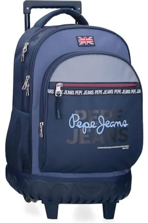 Pepe Jeans Seldon Compact Plecak 2 koła Czarny 32x43x21 cm Poliester by Joumma Bags, , Talla única, Kompaktowy plecak 2 koła