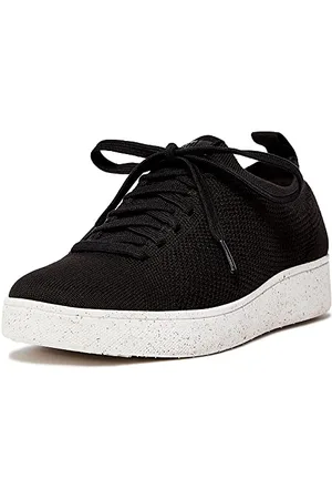 FitFlop Damskie buty sportowe Rally e01 Multi-Knit Sneaker, czarne, 36,5 EU, , 40 EU