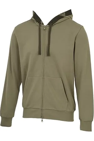 Emporio Armani Męska bluza z kapturem i zamkiem błyskawicznym, , XL