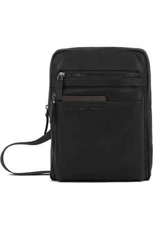 Piquadro Torba na ramię iPad® z ochroną RFID i kieszenią na telefon komórkowy, kolor czarny, , Taglia unica, 0