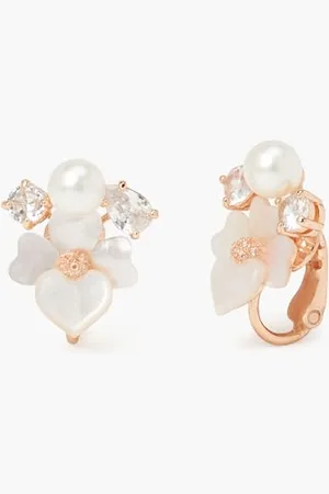 Kate Spade PRECIOUS PANSY KOLCZYKI Biały Multi