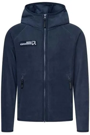 ROCK EXPERIENCE REJC00891-1330 Seward Hoodie FZ Junior Fleece Unisex - Dziecko Długa Koszulka Blue Nights 14/164, , 164