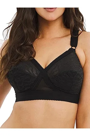 Playtex Damski biustonosz bez fiszbin Cross Your Heart, Czarny, 80D