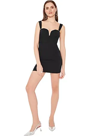 Trendyol Damska sukienka mini bodycon Regular Woven, , 64