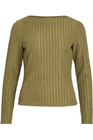 VILA Viadilena Boatneck L/S Top/R, , L