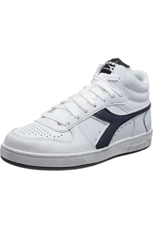 Diadora Magic Basket PółIcona, Buty gimnastyczne mieszane, białe niebieskie kaszpian morze, 42 EU, , 42 EU