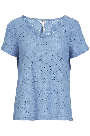 Object Damska bluzka Objfeodora S/S V-Neck Top Noos, , XL