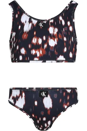 Calvin Klein CK JEANS BRALETTE BIKINI ZESTAW Braletki, , 8-10, , 8-10 Lat