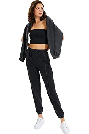 Trendyol Wash Loose Jogger Knitted Tracksuit spodnie dresowe damskie, , XS