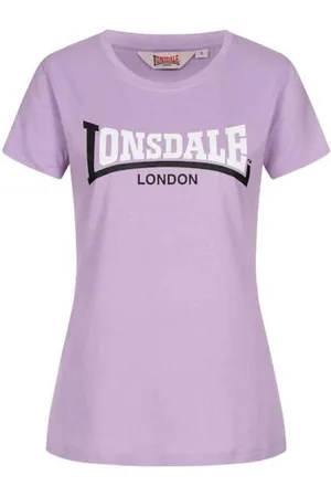 Lonsdale London Damski T-Shirt ACHNAVAST Lilac/Black/White, XXL
