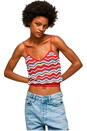 Pepe Jeans Damski sweter Frida Top, czerwony studio, XL, Czerwony studio, XL