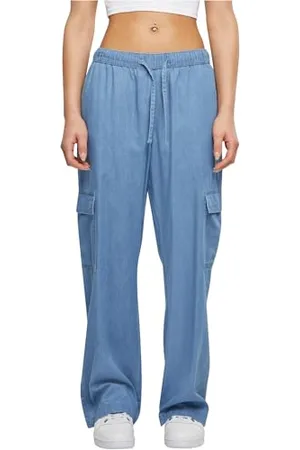 Urban classics Damskie spodnie cargo Light Denim, , S
