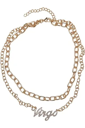 Urban classics Naszyjnik unisex Diamond Zodiac Golden Necklace, kolor virgo, rozmiar uniwersalny